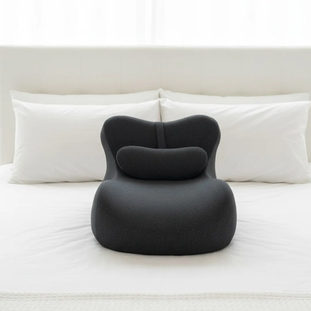 Moodie positioning pillow white background
