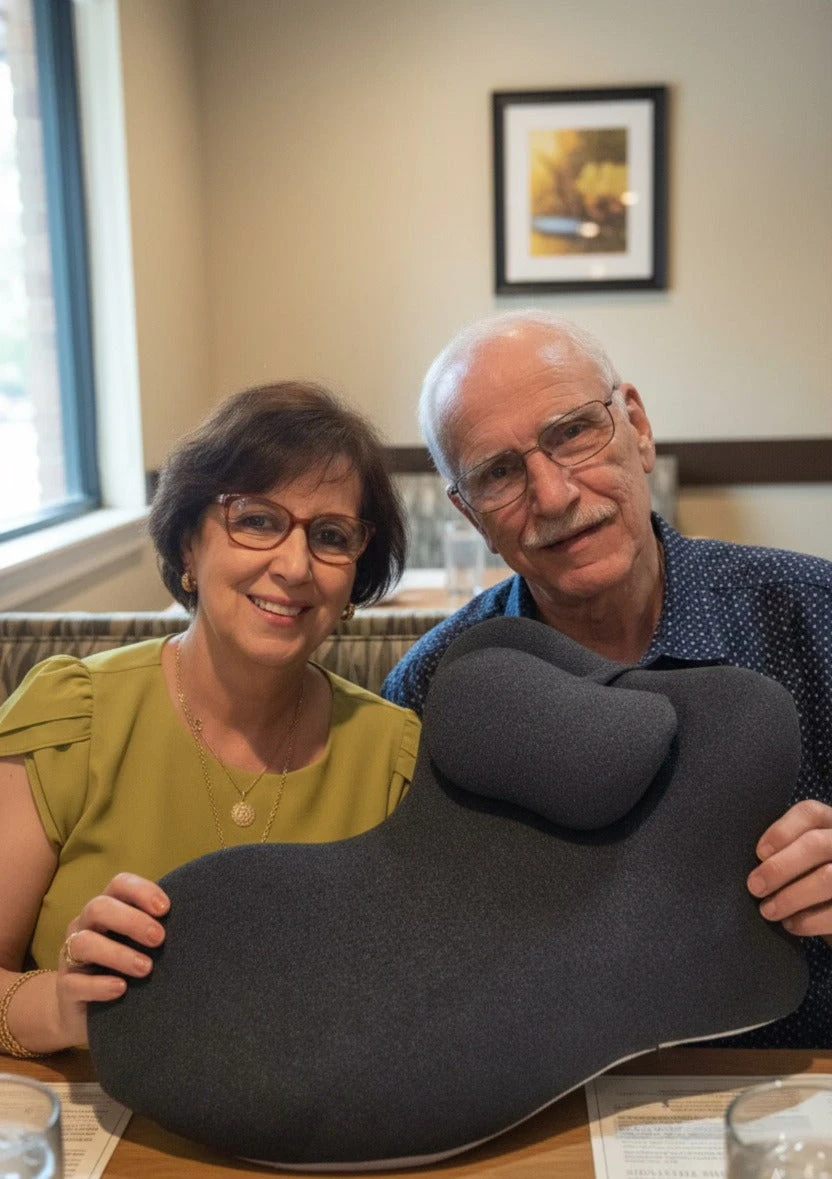 Senior couple smiling
